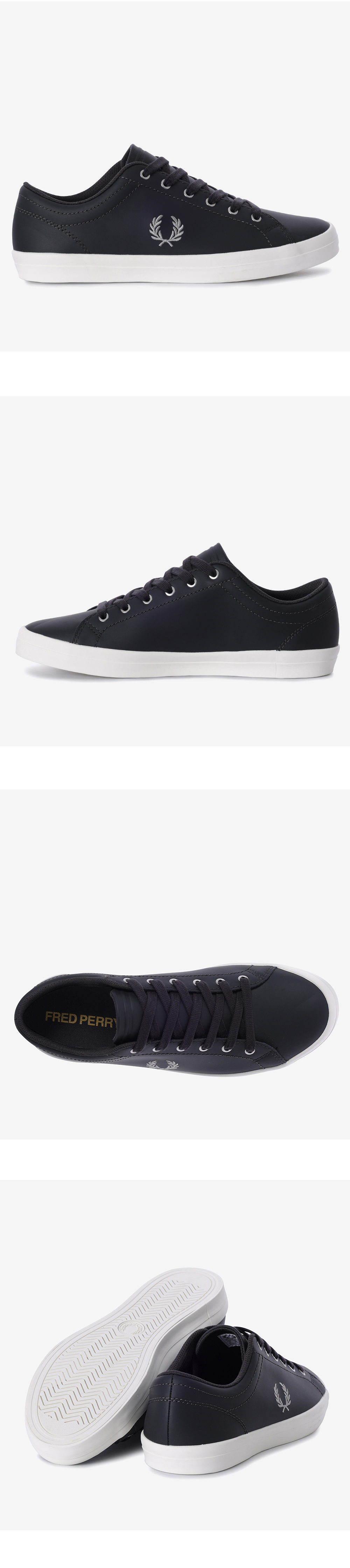 FRED PERRY_男性スニーカー ベースライン レザー SFPM2531306-297