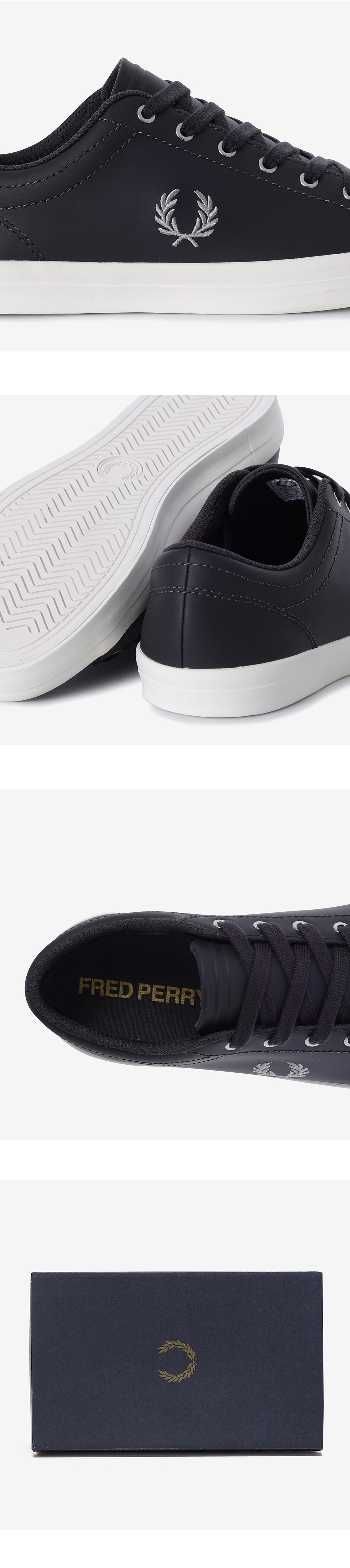FRED PERRY_男性スニーカー ベースライン レザー SFPM2531306-297