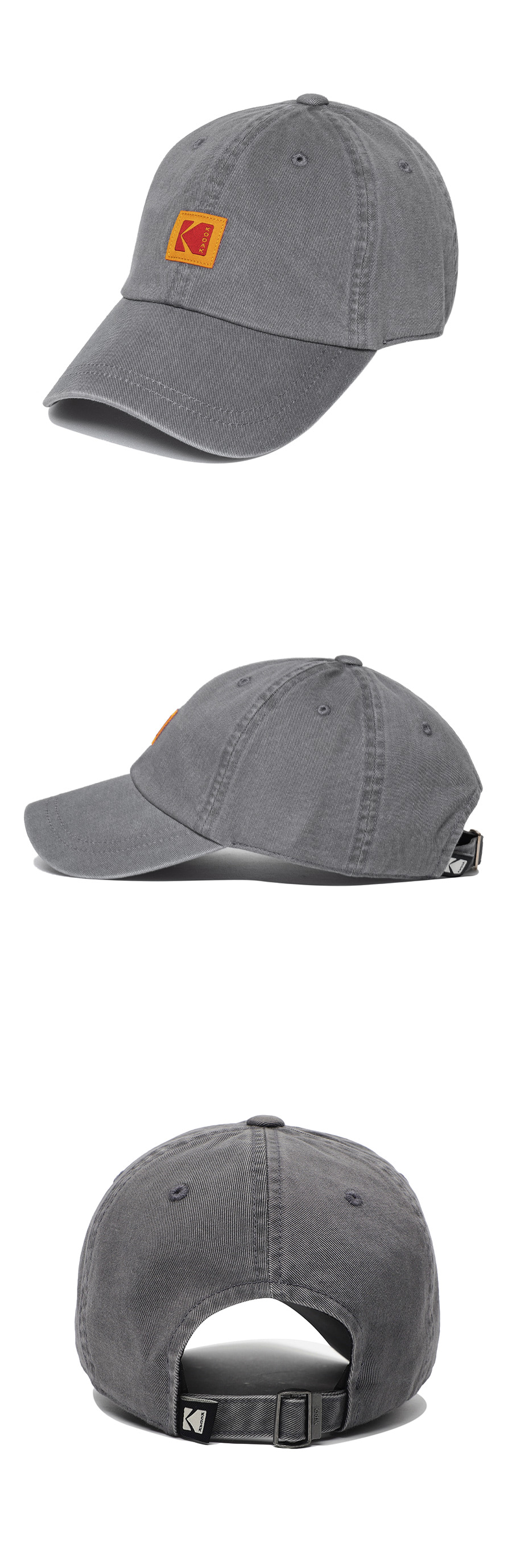 [公式][26SS] リラックスフィット スクエアロゴ ボールキャップ GREY